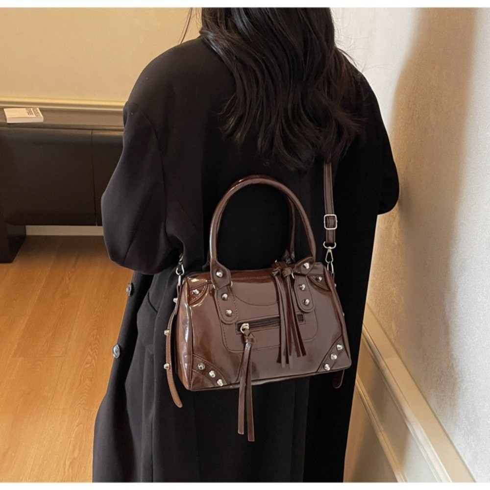 Top Handle Patent Bag - Sac à main pour femme en