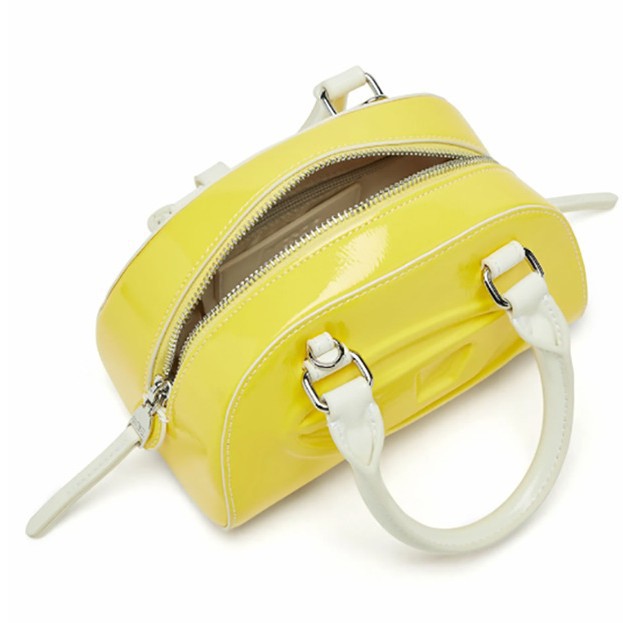 Top Handle Patent Bag - Sac Boston Mini en PU Verni