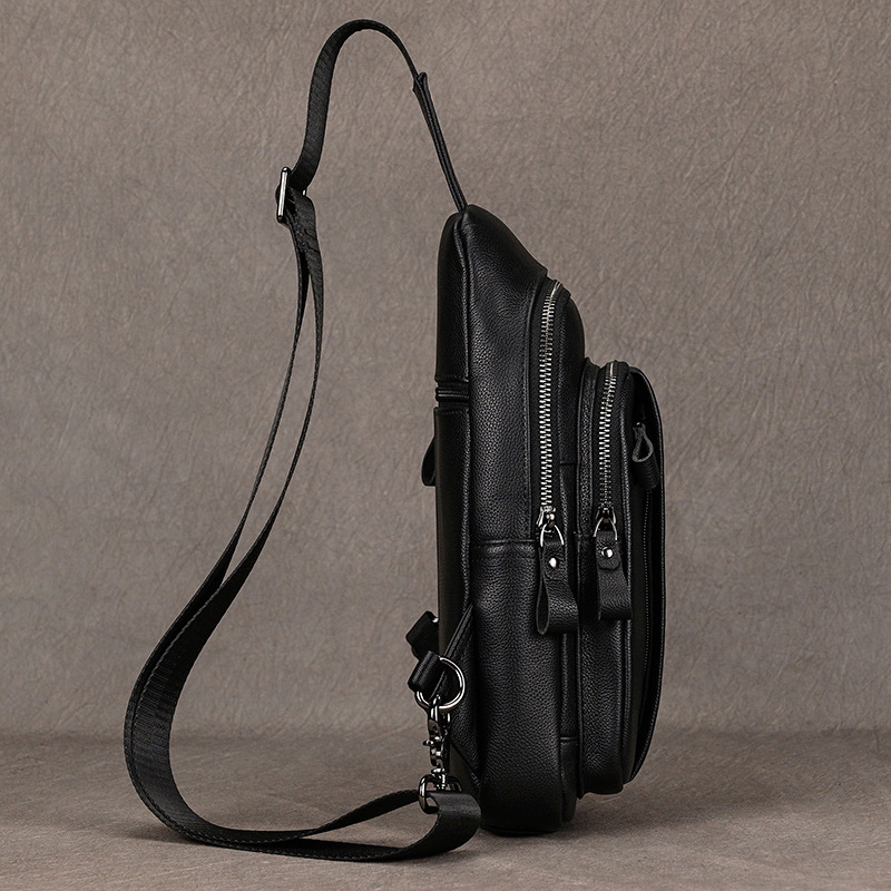 Luxury Bags Sling - Sac de poitrine multifonction en cuir