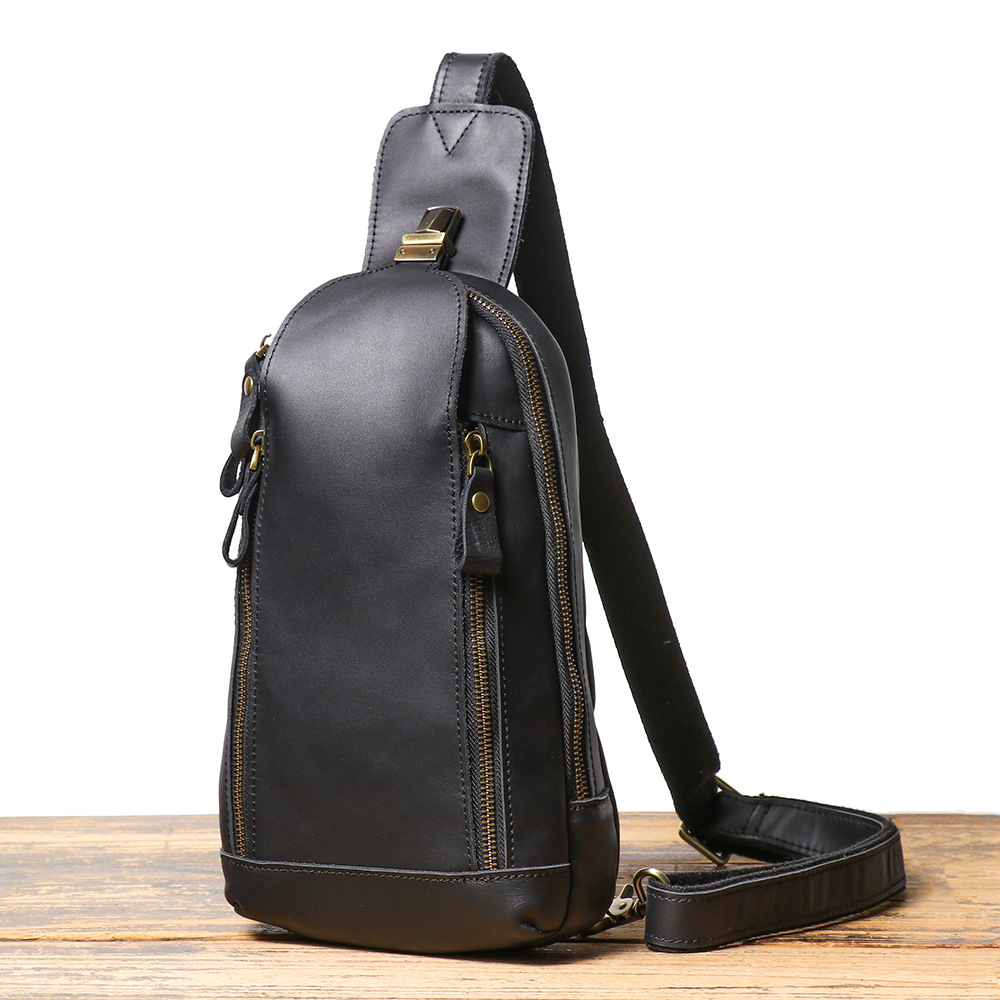 Luxury Bags Sling - Sac de poitrine multifonction en cuir