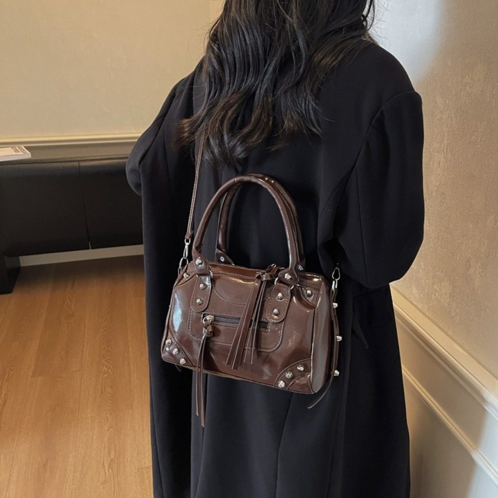 Sac à main pour femme en cuir  - Top Handle Patent Bag avis et prix