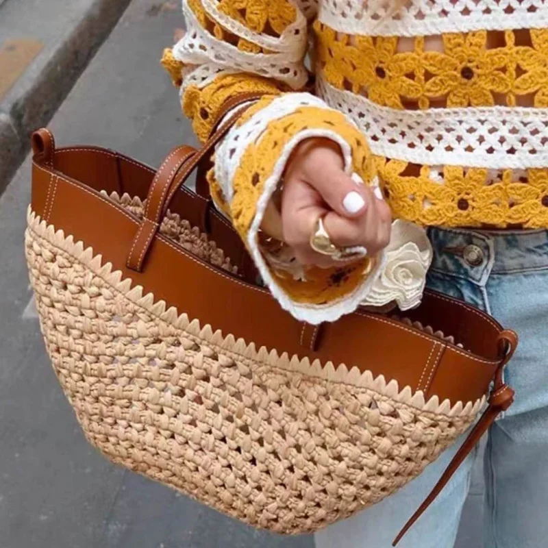 Sac de plage tissé creux de ma - Luxury Bags For Travel avis et prix
