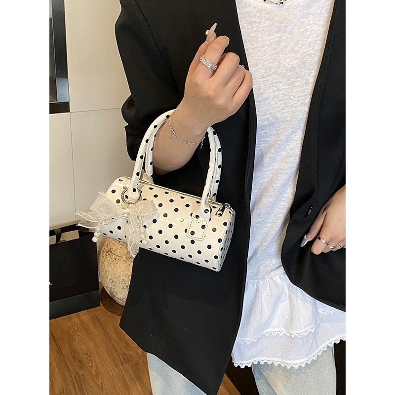 Sac à main mignon à pois pour  - Top Handle Patent Bag avis et prix