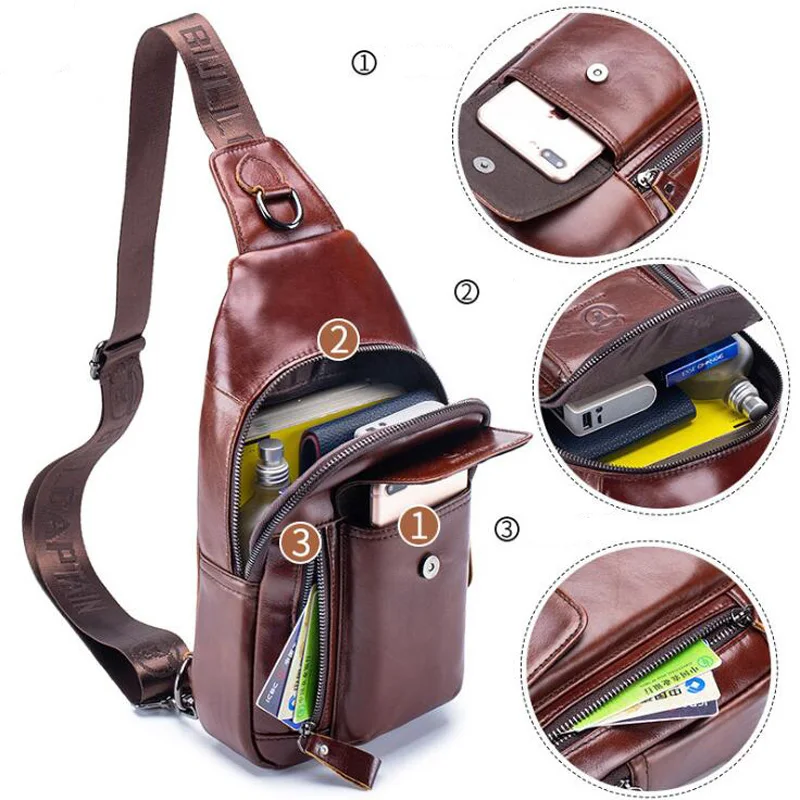 Sac de poitrine en cuir vérita - Luxury Bags For Men Brands avis et prix