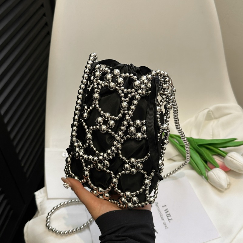 Sacs seau à perles blanches po - Luxury Bags On Sales avis et prix