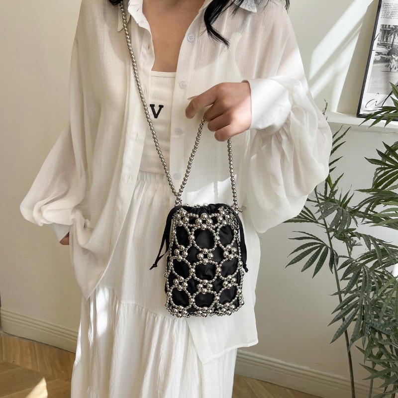 Sacs seau à perles blanches po - Luxury Bags On Sales avis et prix