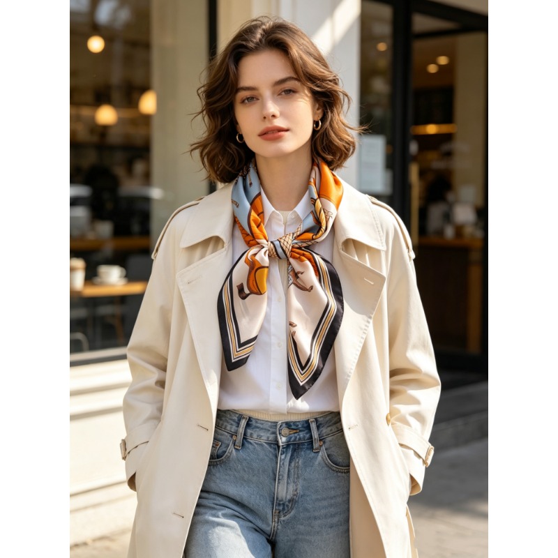 Foulard carré de luxe 100% soi - Luxury Bags For Travel avis et prix