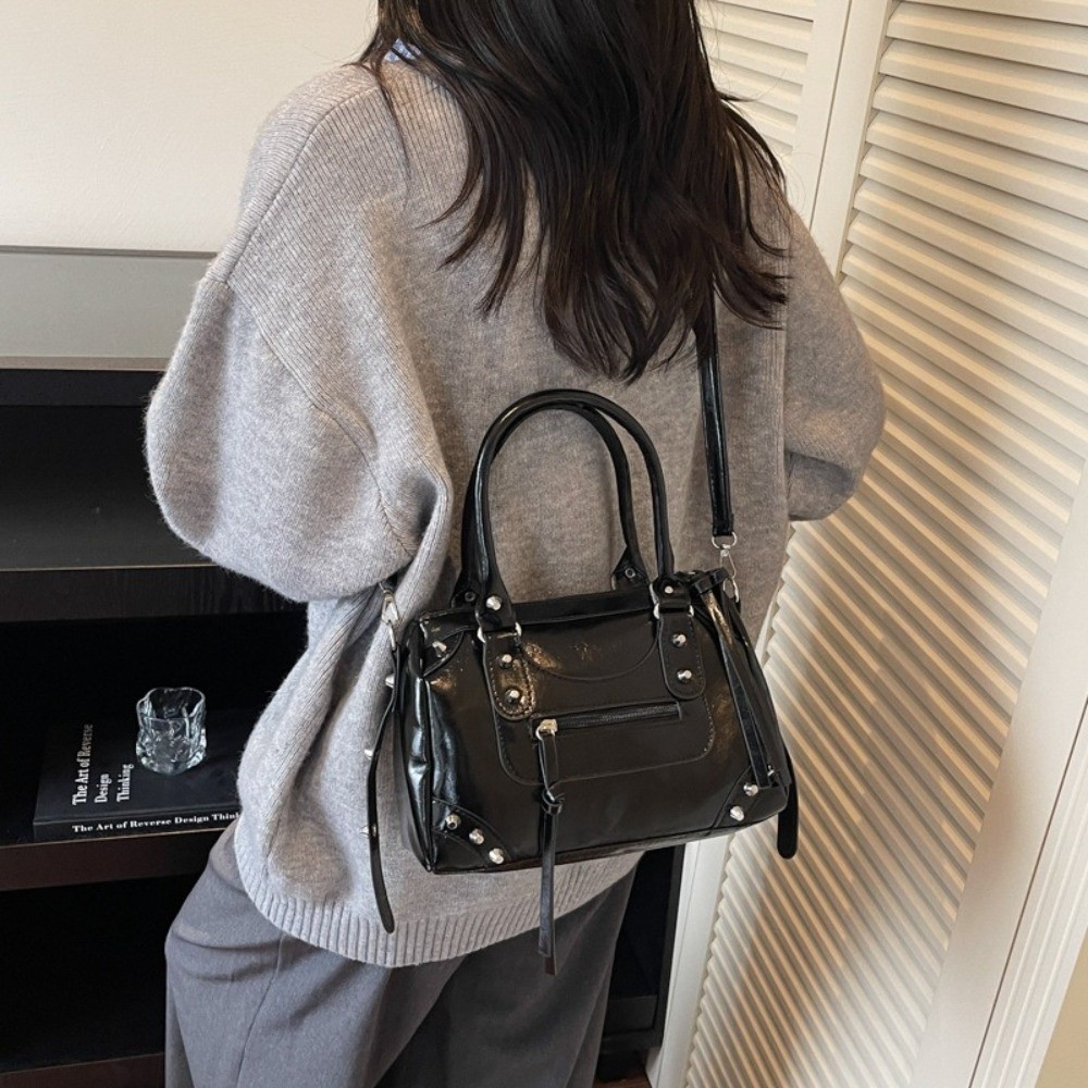 Sac à bandoulière vintage en c - Top Handle Patent Bag avis et prix