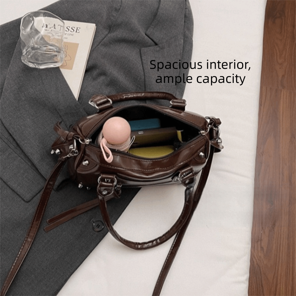 Sac à bandoulière vintage en c - Top Handle Patent Bag avis et prix