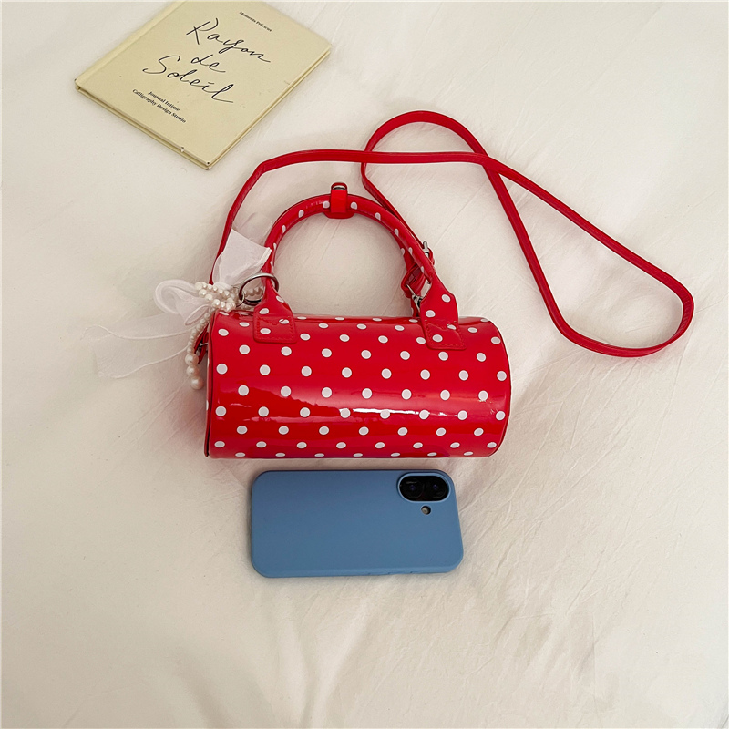 Sac à main mini coréen à pois  - Top Handle Patent Bag avis et prix
