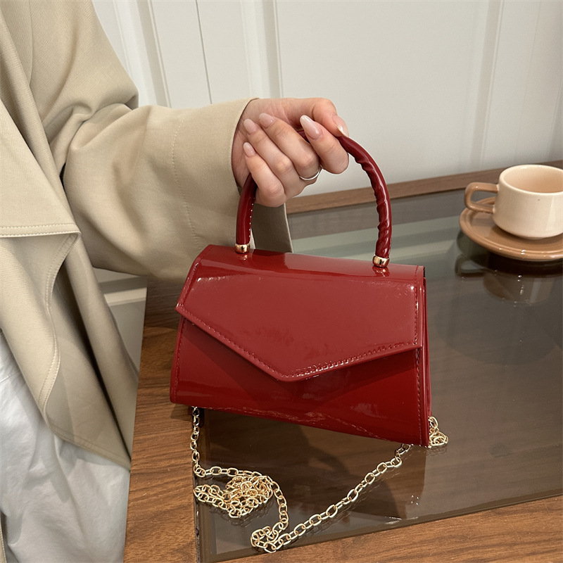 Mini sac à main en cuir verni  - Top Handle Patent Bag avis et prix