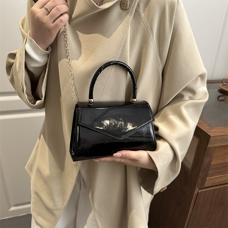 Mini sac à main en cuir verni  - Top Handle Patent Bag avis et prix